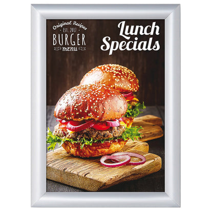 Showdown® Displays Bilderwechselrahmen Standard 24,1 x 32,8 x 1,1 cm (B x H x T) DIN A4 Aluminium silber