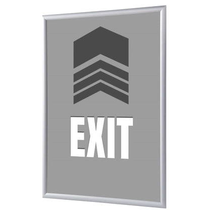Showdown® Displays Bilderwechselrahmen 24,1 x 32,8 x 1,1 cm (B x H x T) DIN A4 Aluminium, eloxiert grau