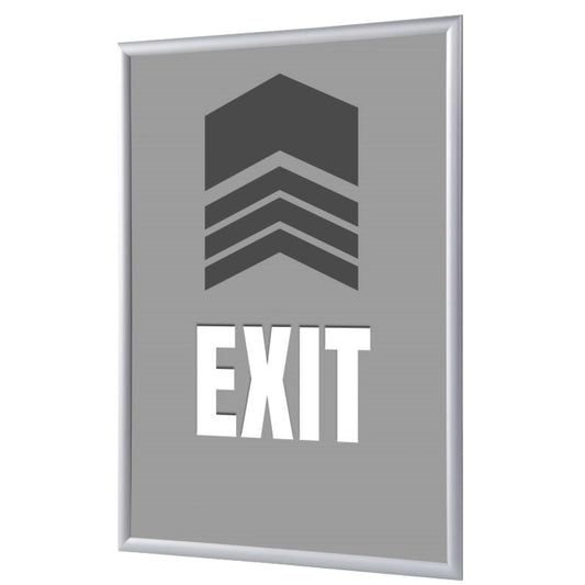Showdown® Displays Bilderwechselrahmen 24,1 x 32,8 x 1,1 cm (B x H x T) DIN A4 Aluminium, eloxiert grau