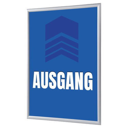Showdown® Displays Bilderwechselrahmen 24,1 x 32,8 x 1,1 cm (B x H x T) DIN A4 Aluminium, eloxiert grau