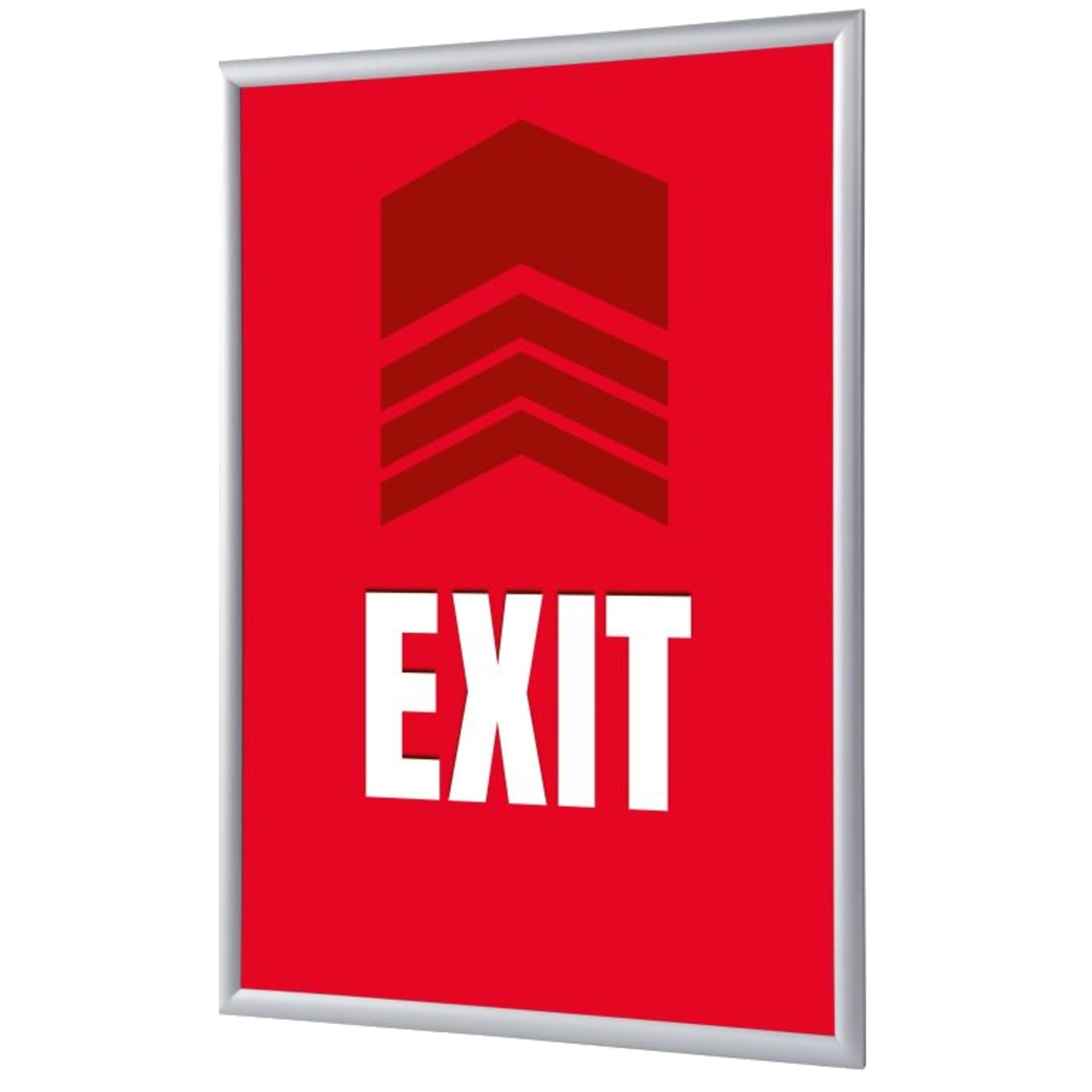 Showdown® Displays Bilderwechselrahmen 24,1 x 32,8 x 1,1 cm (B x H x T) DIN A4 Aluminium, eloxiert grau