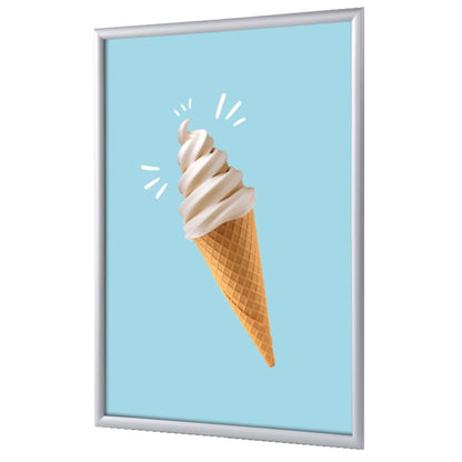 Showdown® Displays Bilderwechselrahmen 62,5 x 87,2 x 1,1 cm (B x H x T) DIN A1 Aluminium, eloxiert silber