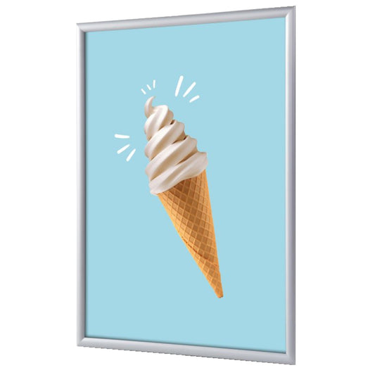 Showdown® Displays Bilderwechselrahmen 62,5 x 87,2 x 1,1 cm (B x H x T) DIN A1 Aluminium, eloxiert silber