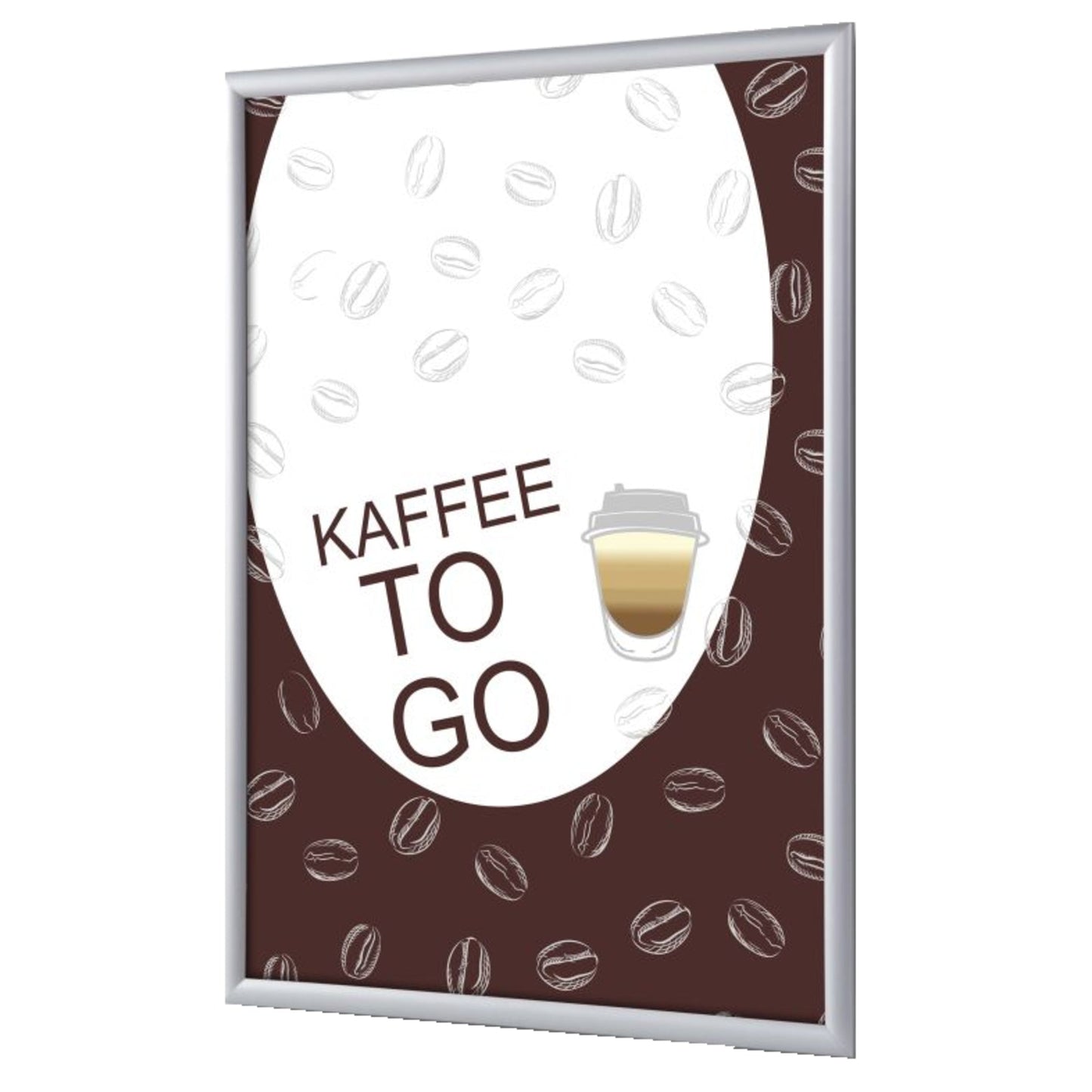 Showdown® Displays Bilderwechselrahmen 62,5 x 87,2 x 1,1 cm (B x H x T) DIN A1 Aluminium, eloxiert grau