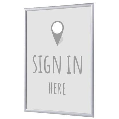 Showdown® Displays Bilderwechselrahmen 62,5 x 87,2 x 1,1 cm (B x H x T) DIN A1 Aluminium grau