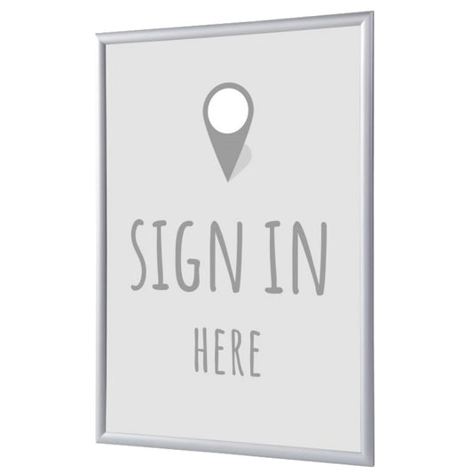 Showdown® Displays Bilderwechselrahmen 62,5 x 87,2 x 1,1 cm (B x H x T) DIN A1 Aluminium grau