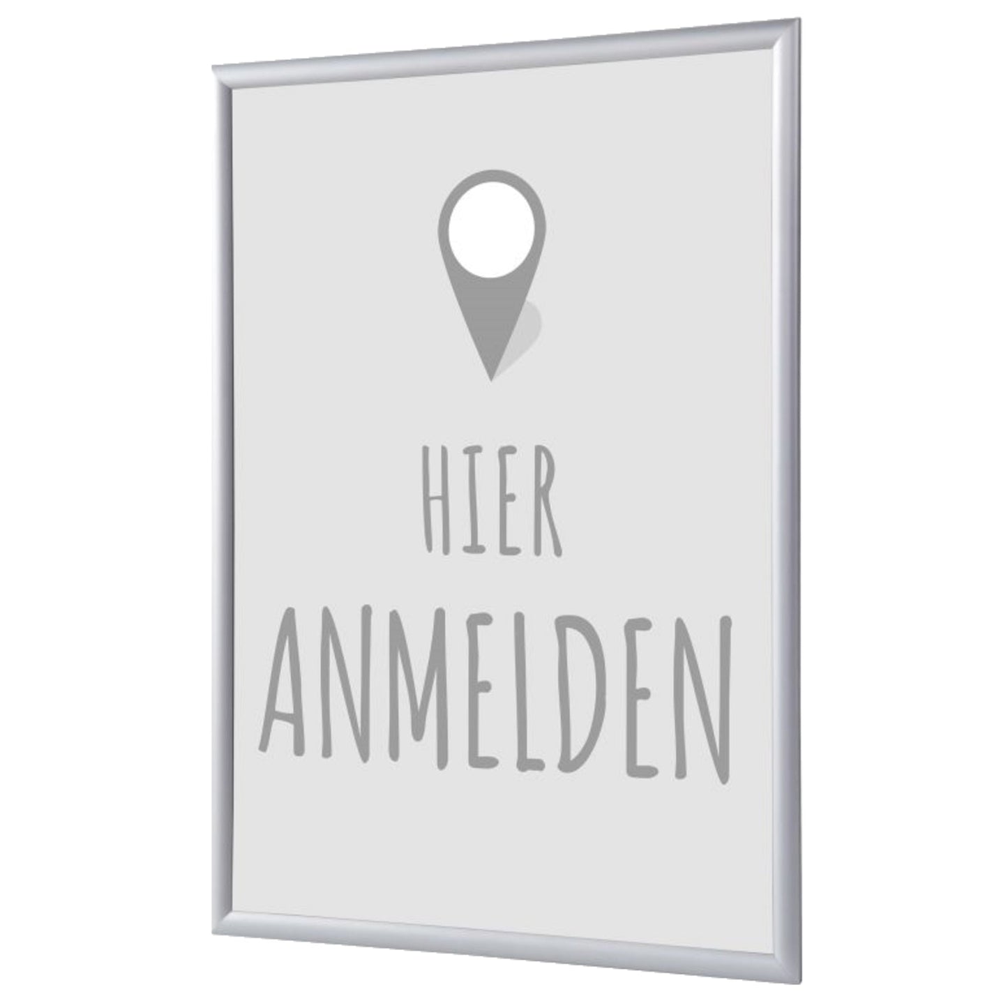 Showdown® Displays Bilderwechselrahmen 62,5 x 87,2 x 1,1 cm (B x H x T) DIN A1 Aluminium grau
