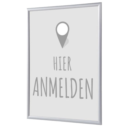 Showdown® Displays Bilderwechselrahmen 62,5 x 87,2 x 1,1 cm (B x H x T) DIN A1 Aluminium grau