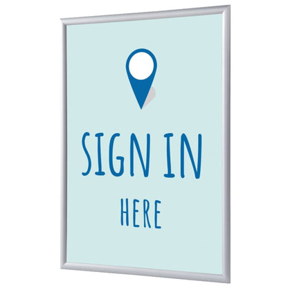 Showdown® Displays Bilderwechselrahmen 62,5 x 87,2 x 1,1 cm (B x H x T) DIN A1 Aluminium grau