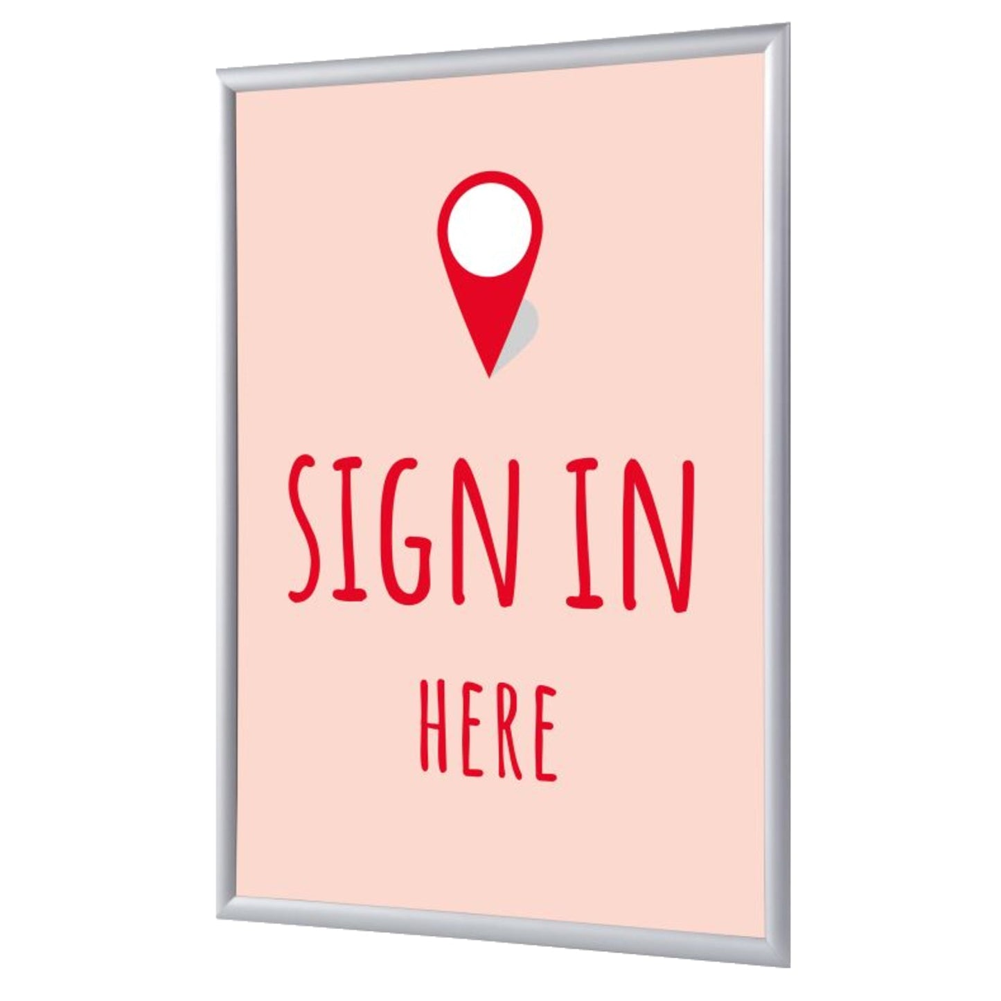 Showdown® Displays Bilderwechselrahmen 62,5 x 87,2 x 1,1 cm (B x H x T) DIN A1 Aluminium grau