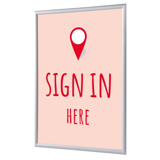 Showdown® Displays Bilderwechselrahmen 62,5 x 87,2 x 1,1 cm (B x H x T) DIN A1 Aluminium grau