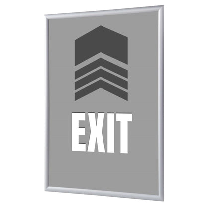 Showdown® Displays Bilderwechselrahmen 62,5 x 87,2 x 1,1 cm (B x H x T) DIN A1 Aluminium, eloxiert grau