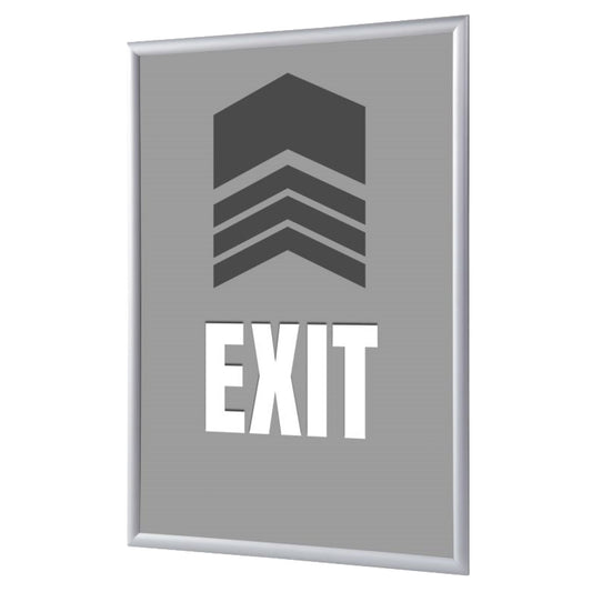 Showdown® Displays Bilderwechselrahmen 62,5 x 87,2 x 1,1 cm (B x H x T) DIN A1 Aluminium, eloxiert grau