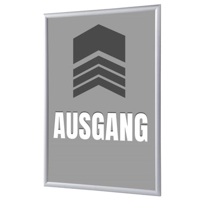 Showdown® Displays Bilderwechselrahmen 62,5 x 87,2 x 1,1 cm (B x H x T) DIN A1 Aluminium, eloxiert grau