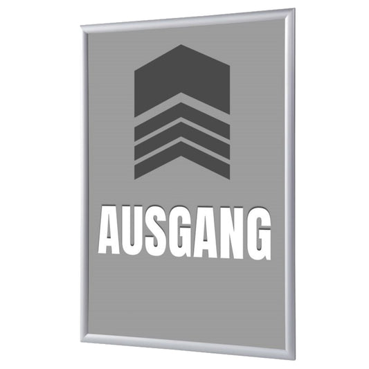 Showdown® Displays Bilderwechselrahmen 62,5 x 87,2 x 1,1 cm (B x H x T) DIN A1 Aluminium, eloxiert grau