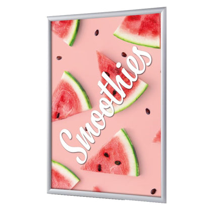 Showdown® Displays Bilderwechselrahmen 24,1 x 32,8 x 1,1 cm (B x H x T) DIN A4 Aluminium, eloxiert grau