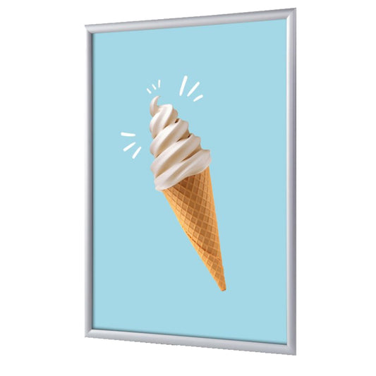 Showdown® Displays Bilderwechselrahmen 24,1 x 32,8 x 1,1 cm (B x H x T) DIN A4 Aluminium, eloxiert silber