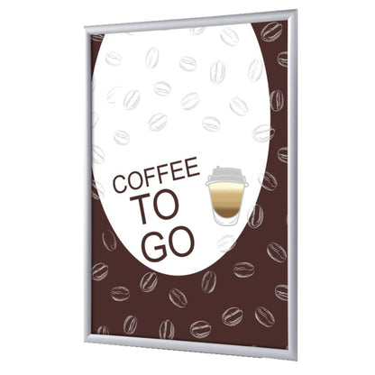 Showdown® Displays Bilderwechselrahmen 24,1 x 32,8 x 1,1 cm (B x H x T) DIN A4 Aluminium, eloxiert grau