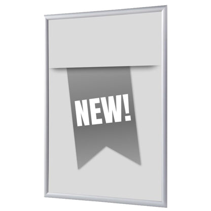 Showdown® Displays Bilderwechselrahmen 24,1 x 32,8 x 1,1 cm (B x H x T) DIN A4 Aluminium, eloxiert grau
