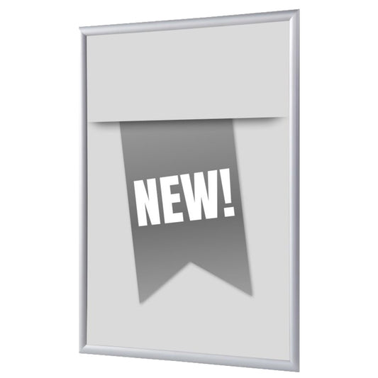 Showdown® Displays Bilderwechselrahmen 24,1 x 32,8 x 1,1 cm (B x H x T) DIN A4 Aluminium, eloxiert grau