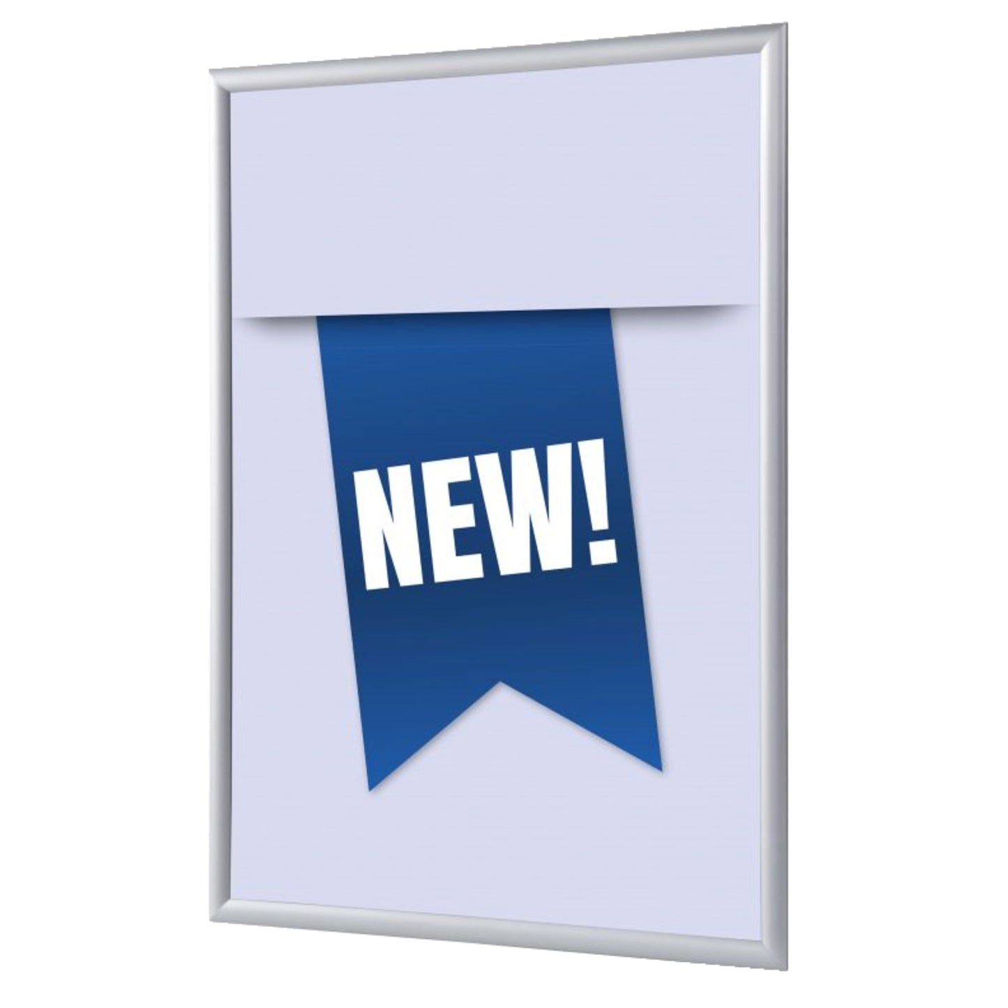 Showdown® Displays Bilderwechselrahmen 24,1 x 32,8 x 1,1 cm (B x H x T) DIN A4 Aluminium, eloxiert grau