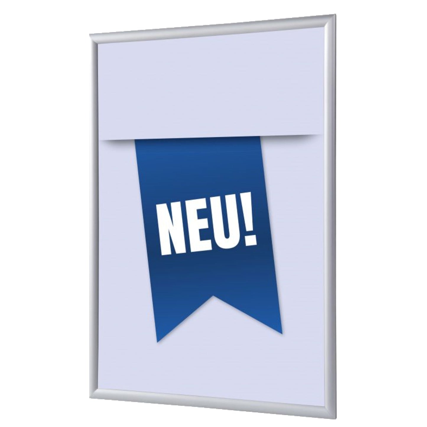 Showdown® Displays Bilderwechselrahmen 24,1 x 32,8 x 1,1 cm (B x H x T) DIN A4 Aluminium, eloxiert grau