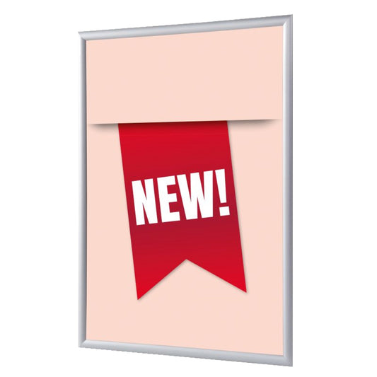 Showdown® Displays Bilderwechselrahmen 24,1 x 32,8 x 1,1 cm (B x H x T) DIN A4 Aluminium, eloxiert grau