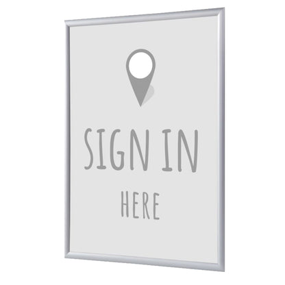 Showdown® Displays Bilderwechselrahmen 24,1 x 32,8 x 1,1 cm (B x H x T) DIN A4 Aluminium grau