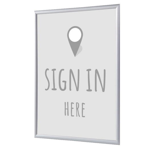 Showdown® Displays Bilderwechselrahmen 24,1 x 32,8 x 1,1 cm (B x H x T) DIN A4 Aluminium grau
