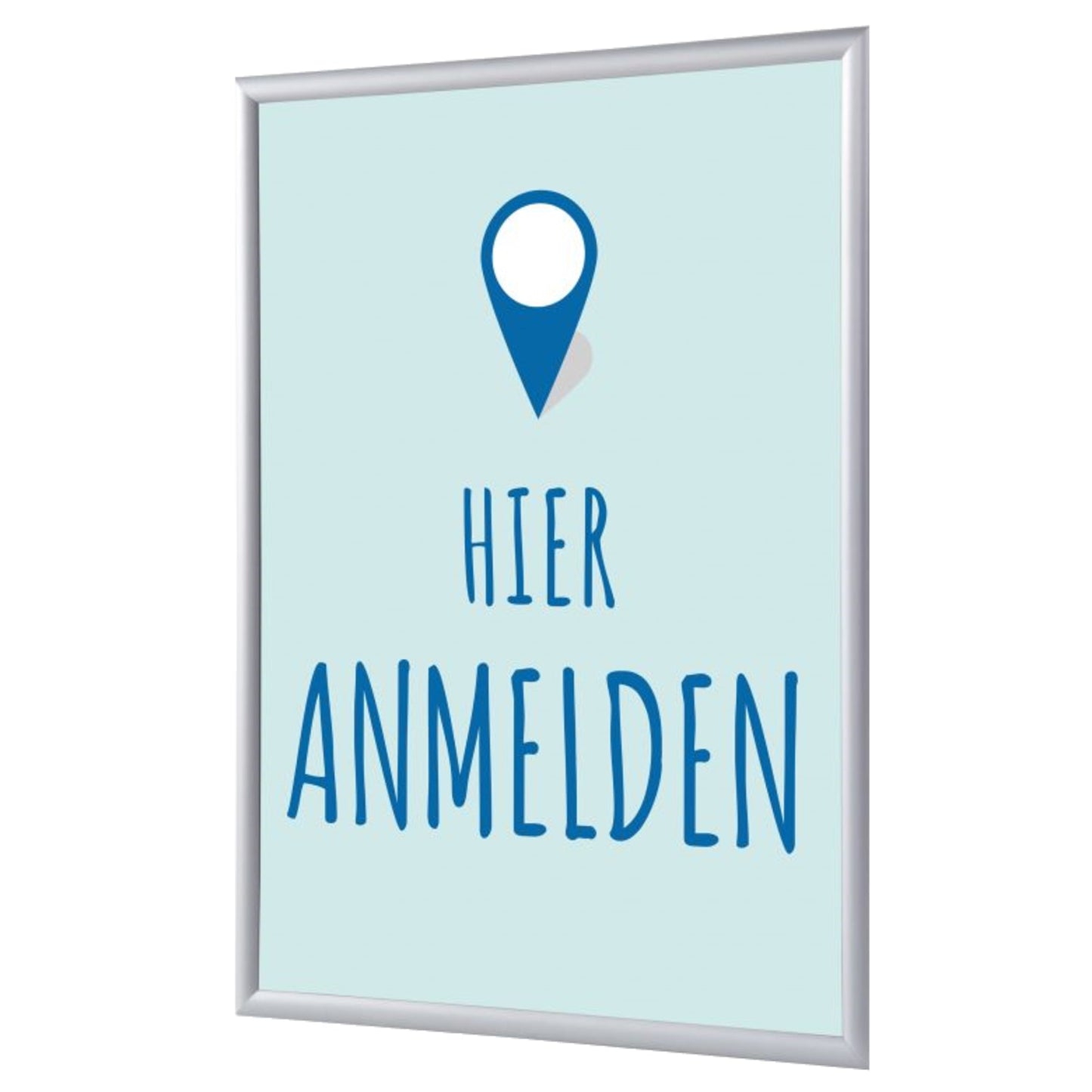 Showdown® Displays Bilderwechselrahmen 24,1 x 32,8 x 1,1 cm (B x H x T) DIN A4 Aluminium grau