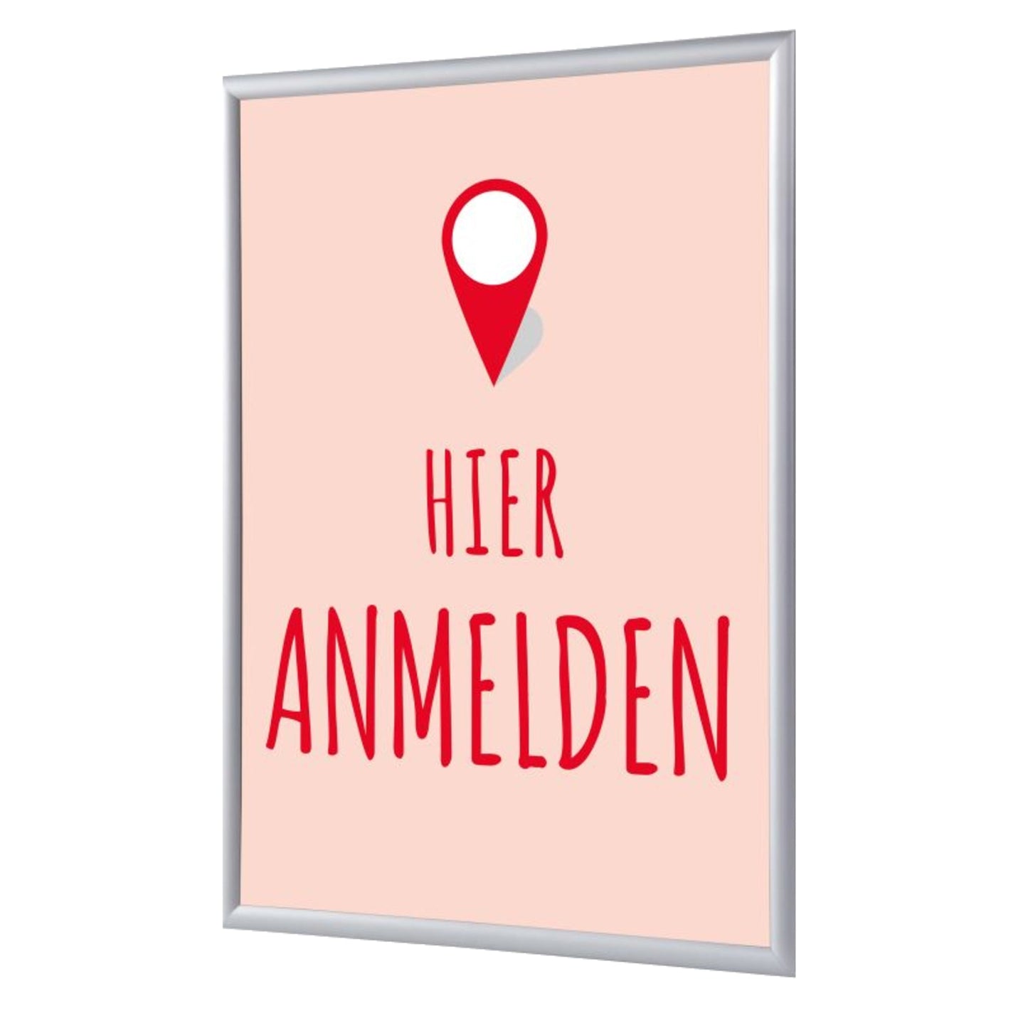 Showdown® Displays Bilderwechselrahmen 24,1 x 32,8 x 1,1 cm (B x H x T) DIN A4 Aluminium grau