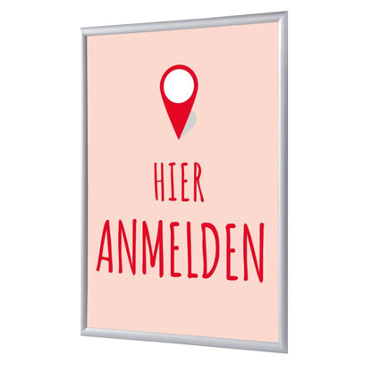 Showdown® Displays Bilderwechselrahmen 24,1 x 32,8 x 1,1 cm (B x H x T) DIN A4 Aluminium grau