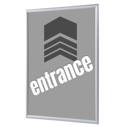 Showdown® Displays Bilderwechselrahmen 24,1 x 32,8 x 1,1 cm (B x H x T) DIN A4 Aluminium, eloxiert grau
