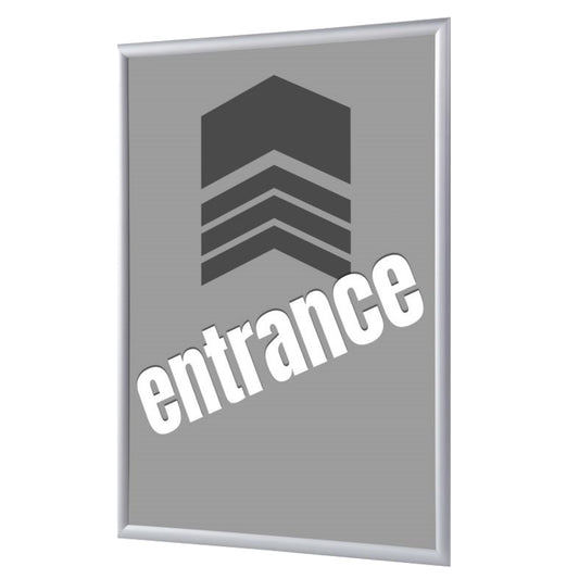 Showdown® Displays Bilderwechselrahmen 24,1 x 32,8 x 1,1 cm (B x H x T) DIN A4 Aluminium, eloxiert grau