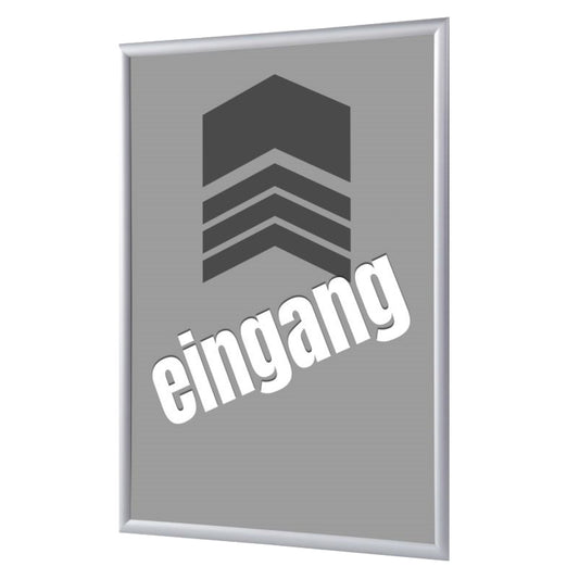 Showdown® Displays Bilderwechselrahmen 24,1 x 32,8 x 1,1 cm (B x H x T) DIN A4 Aluminium, eloxiert grau