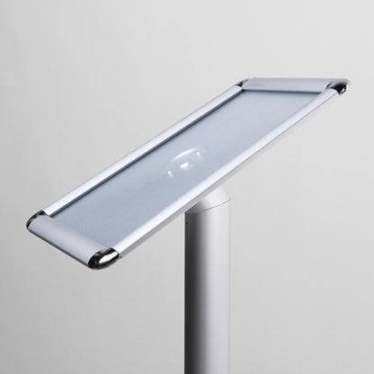 Showdown® Displays Infodisplay Design Standard 45 x 110 x 39,1 cm (B x H x T) DIN A3 silber