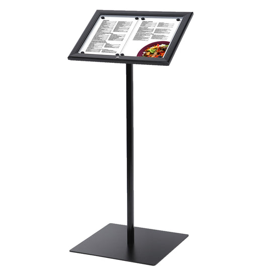 Showdown® Displays Infodisplay 50,5 x 112,5 x 45 cm (B x H x T) 2 x DIN A4 schwarz