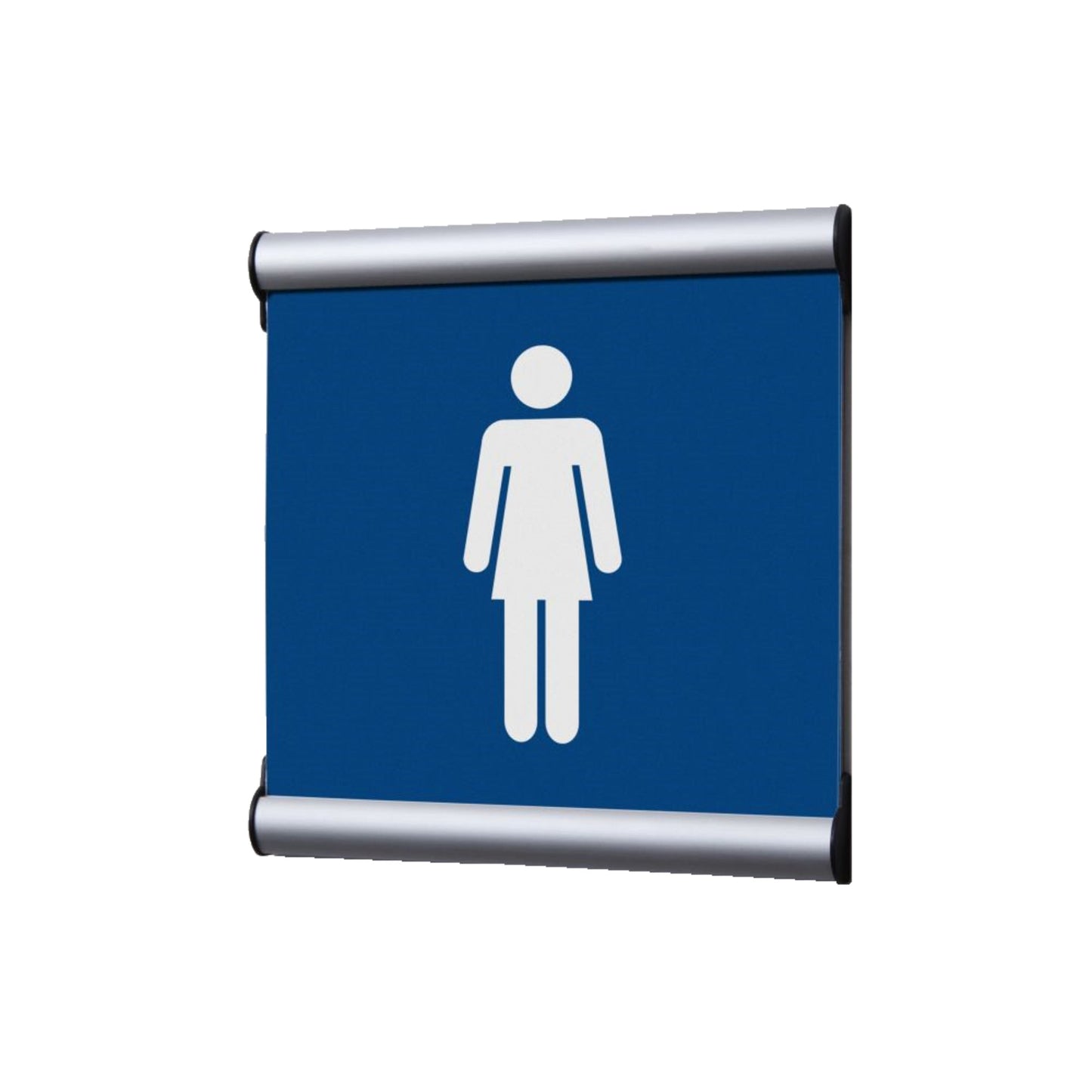 Showdown® Displays Piktogramm Türschild 15,5 x 15,5 Aluminium blau Frauen