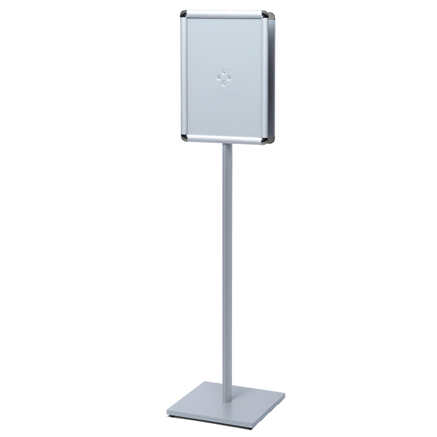 Showdown® Displays Infodisplay Design Standard 33 x 146,5 x 33 cm (B x H x T) DIN A3 silber