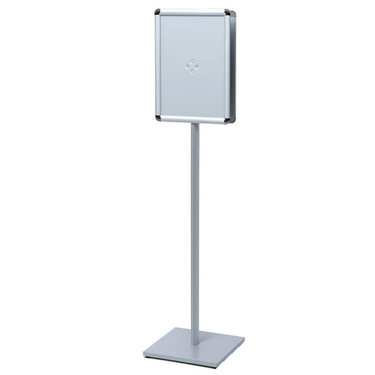 Showdown® Displays Infodisplay Design Standard 33 x 146,5 x 33 cm (B x H x T) DIN A3 silber