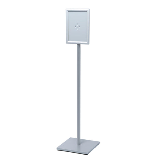 Showdown® Displays Infodisplay Design Standard 33 x 140,4 x 33 cm (B x H x T) DIN A4 silber