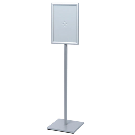 Showdown® Displays Infodisplay Design Standard 33 x 146,5 x 33 cm (B x H x T) DIN A3 silber