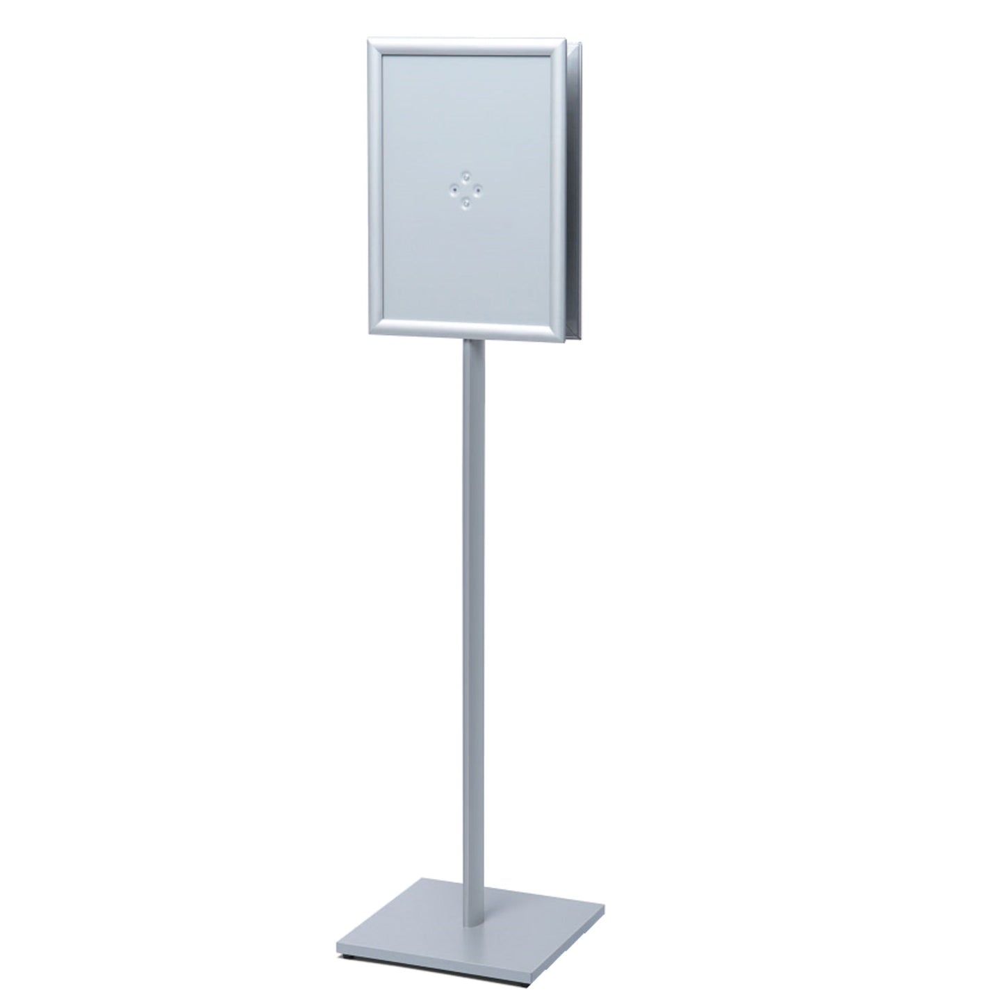 Showdown® Displays Infodisplay Design Standard 33 x 146,5 x 33 cm (B x H x T) DIN A3 silber