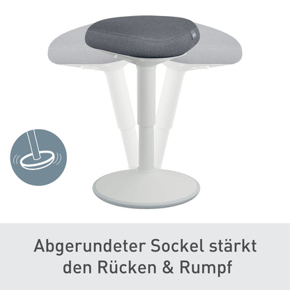 Leitz Sitzhocker Ergo Active Komfortsitz Farbe der Sitzfläche: dunkelgrau