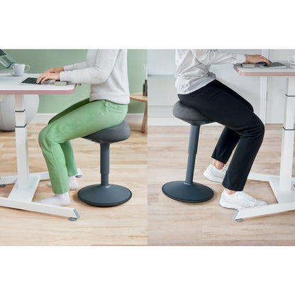 Leitz Sitzhocker Ergo Active Komfortsitz Farbe der Sitzfläche: dunkelgrau