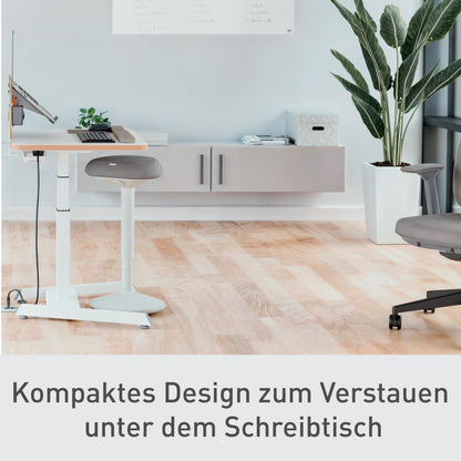 Leitz Sitz-Steh-Hocker Ergo Active 38cm 100 % Post-Consumer-Recycling-Material dunkelgrau