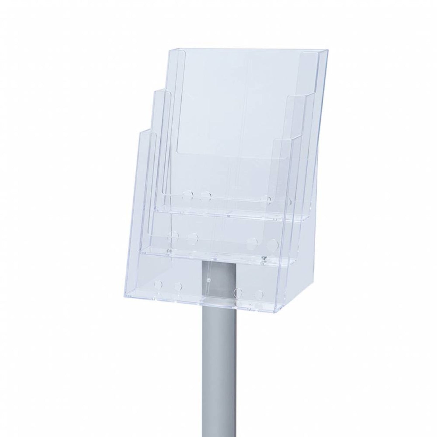 Showdown® Displays Prospektständer 33 x 116,5 x 33 cm (B x H x T) transparent 3 Fächer