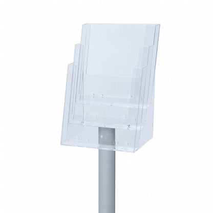 Showdown® Displays Prospektständer 33 x 116,5 x 33 cm (B x H x T) transparent 3 Fächer