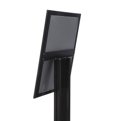 Showdown® Displays Infodisplay 50 x 163 x 40 cm (B x H x T) 4 x DIN A4 schwarz