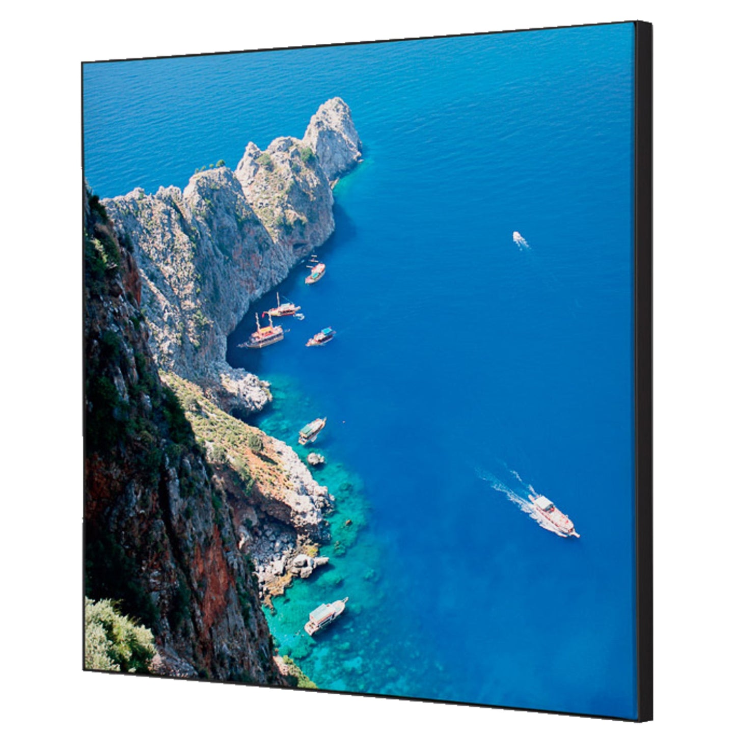 Showdown® Displays Dekobild Meeresfelsen 40 x 40 cm (B x H) Holz